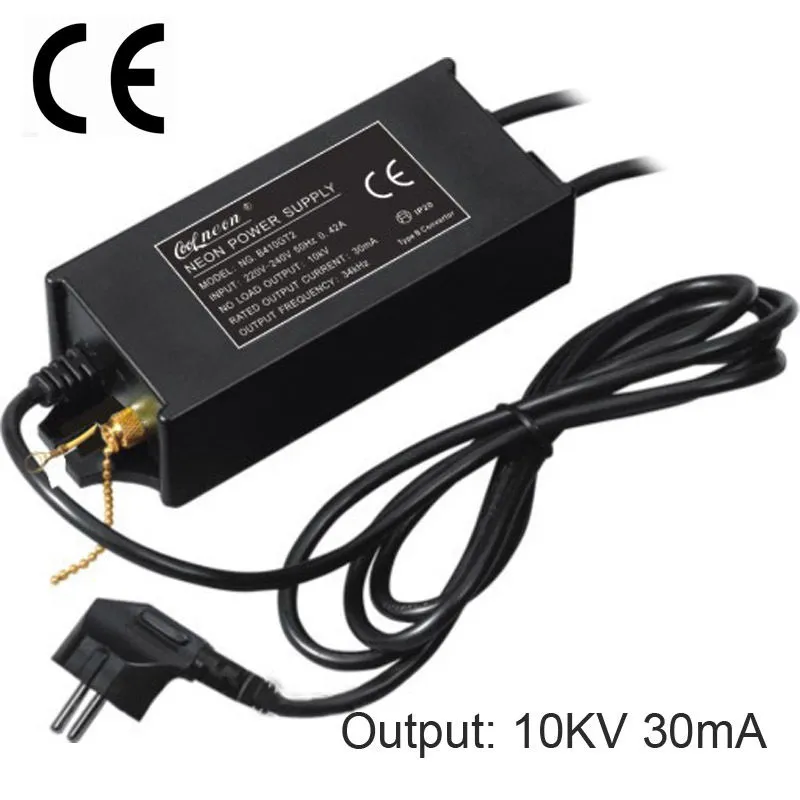 Freeshipping 10KV 30mA 100W CE 인증 네온 사인 전자 고주파 변압기 전원 공급 장치 정류기 밸러스트