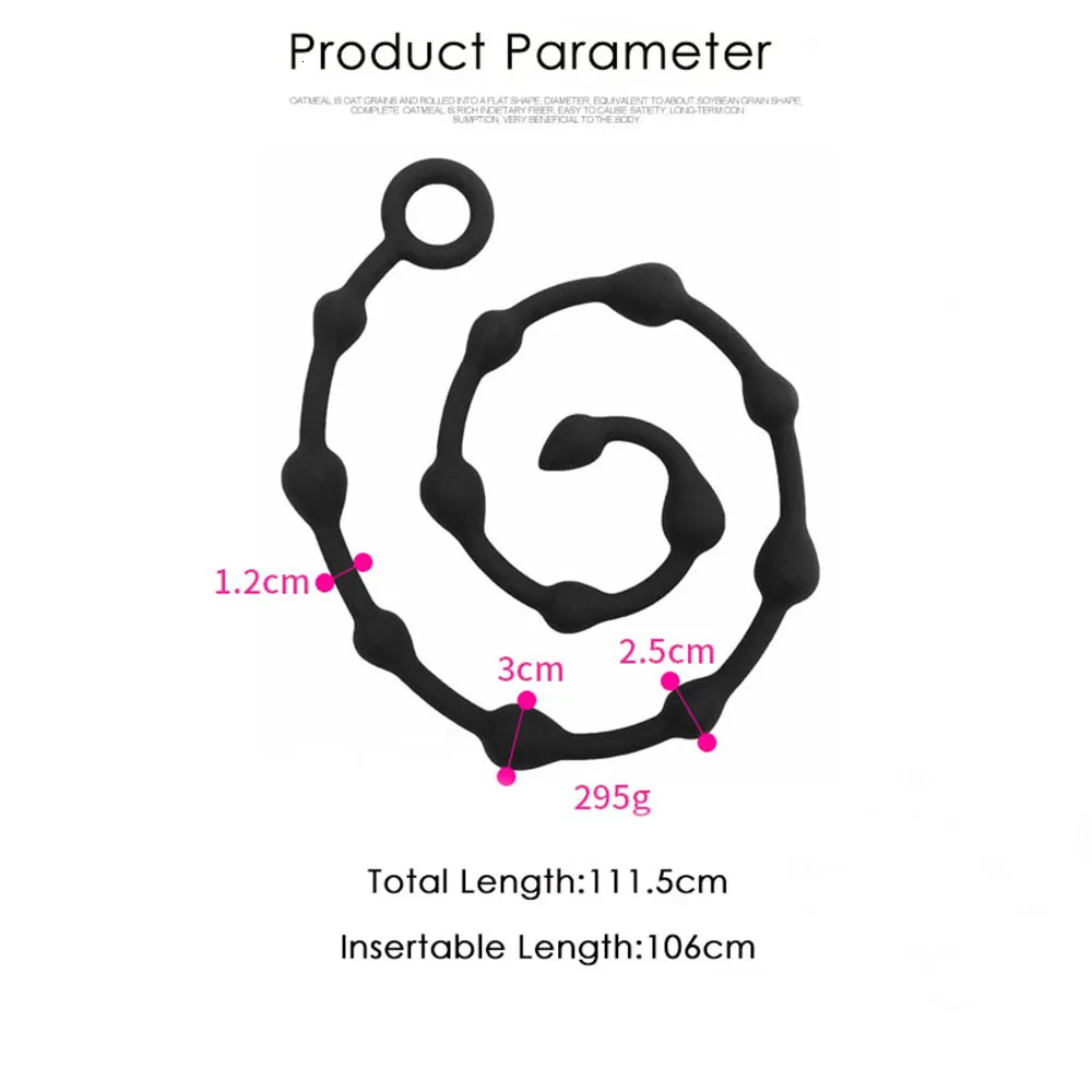 11cm Silicone Anal Beads With Pull Ring, Dilator Ball Ass Massage Anal Buttplug From Zhengrui03
