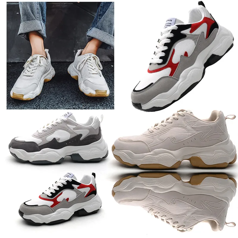 Мужчины Top Fashion Waliking Женщины Newoutdoor Old Dad Shoes grey White Red Black Black Comense Sport Designer Sneakers 39-44