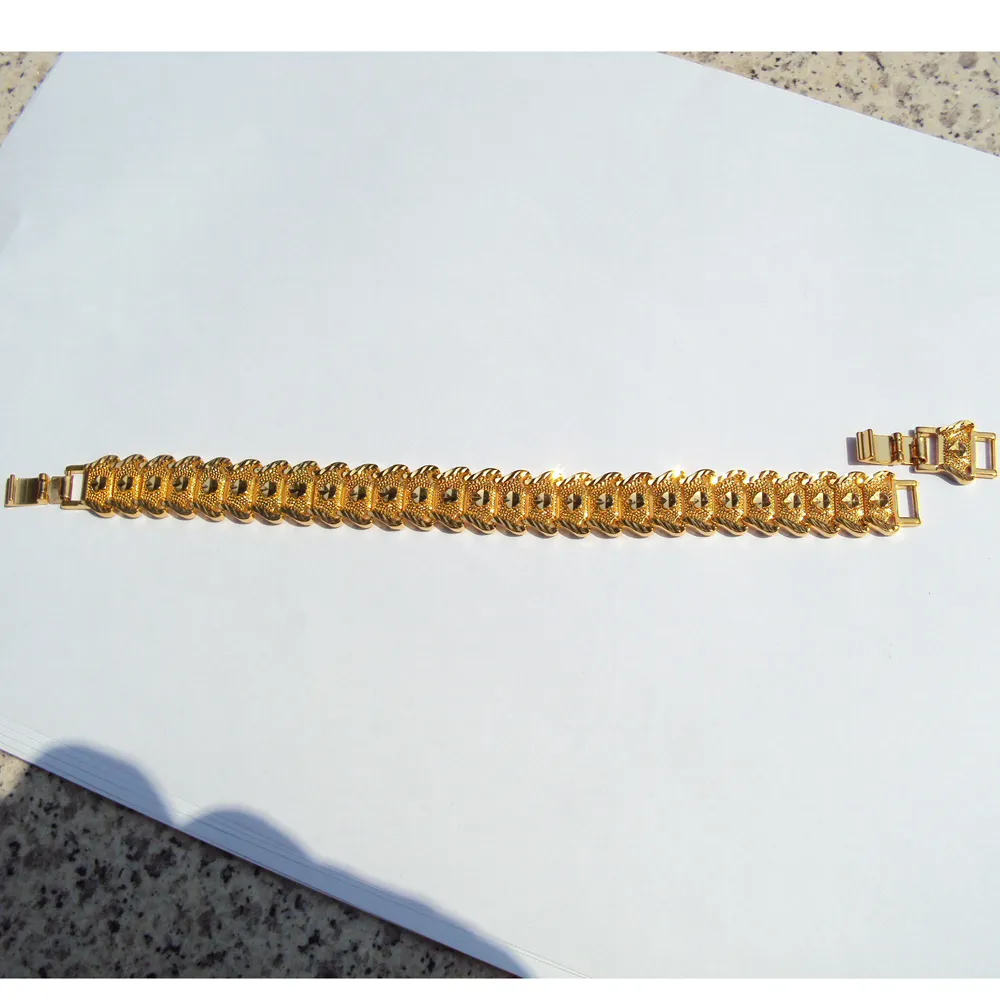 Vintage 24K 980 Pure Gold Diamond Cut Link Bracelet 6'' Length - Etsy India