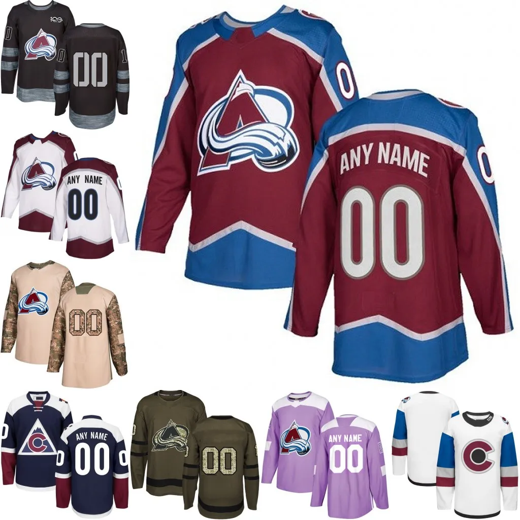 Custom Colorado Avalanche Nathan MacKinnon Cale Makar Philipp Grubauer