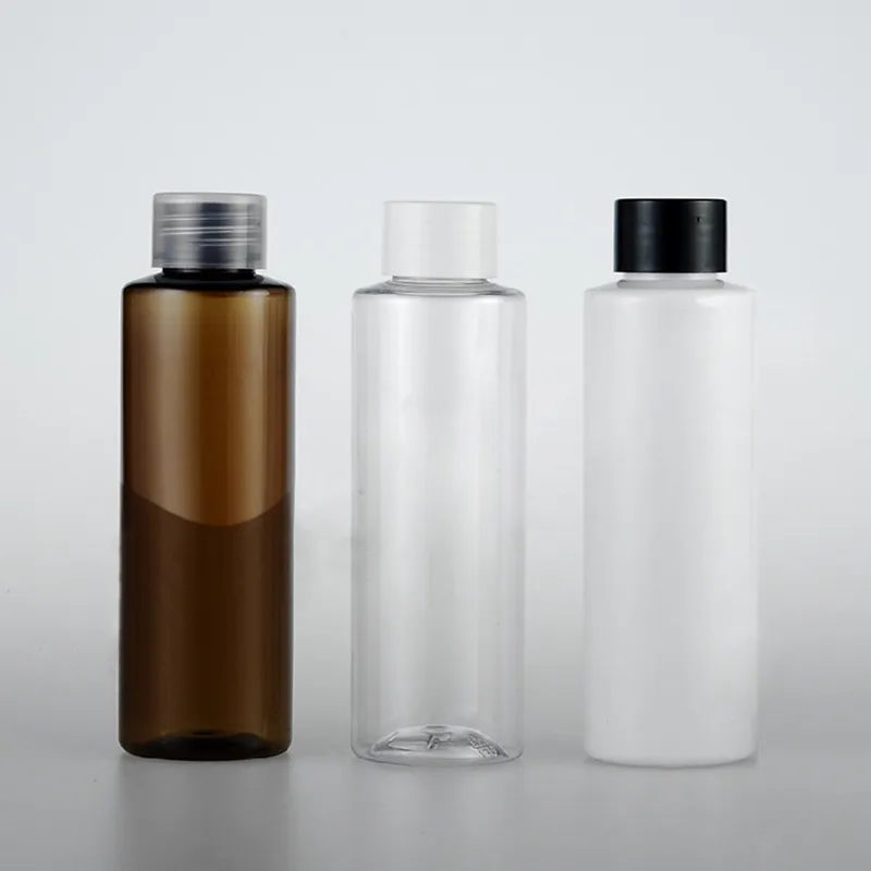 50 pz 120 ml trasparente/marrone/bianco bottiglia di imballaggio cosmetico da viaggio di alta qualità bottiglia di lozione bottiglie di profumo