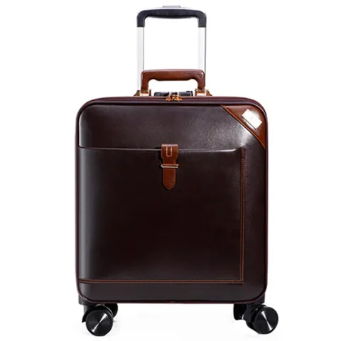 Läder 2022suitcase Berömd designer mångsidig, högkvalitativ märkesväskor Business Long Distance Travel Resväska Wheels Horizon Trolley