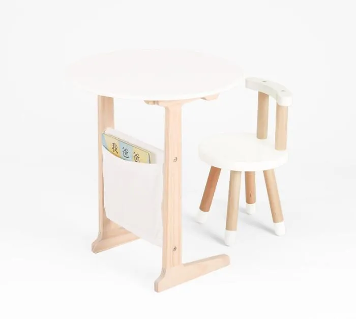 Barnbord Nordic Style Minimalistisk soffa Composion kan vara upptagen Light Shorted Justerbar höjd Litet Tea Lazy Bedside Table