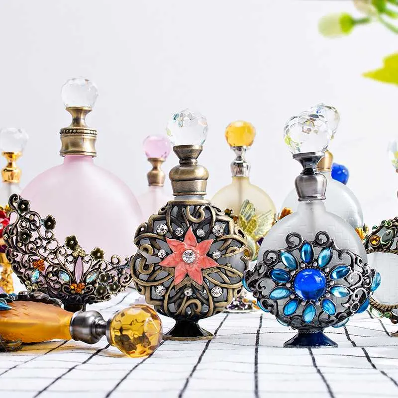 Mini Perfume Refill Old Perfume Bottles KITTOWN Portable Glass