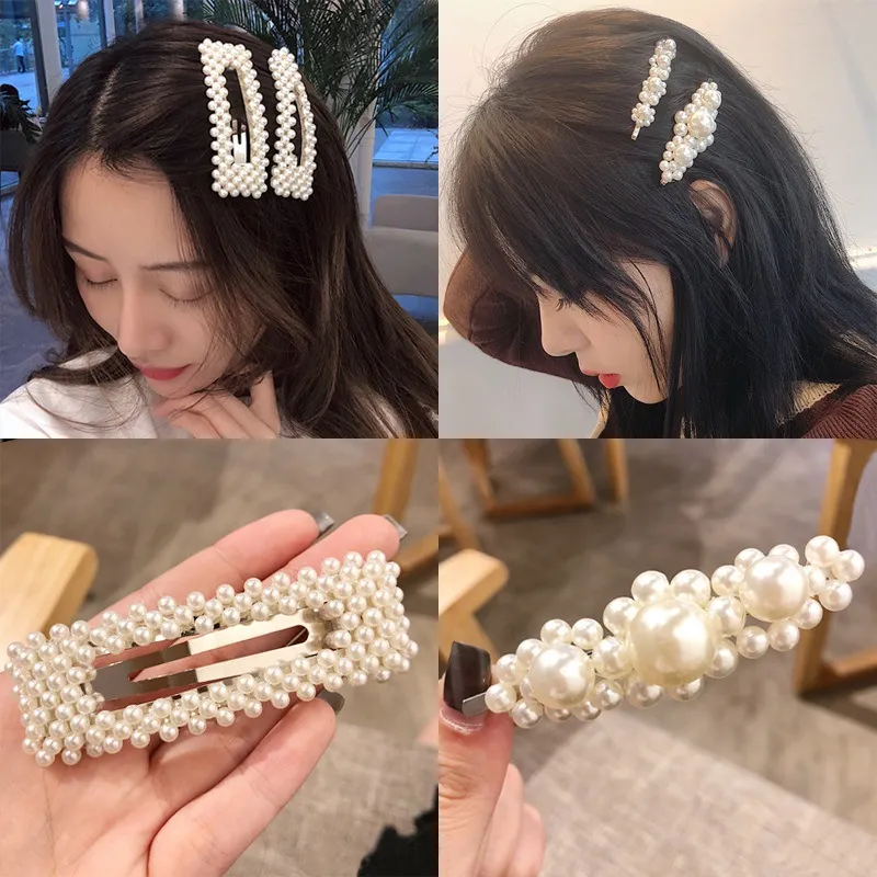 High Quality Korean Design Womens Pearl Pearl Hair Clip Wholesale