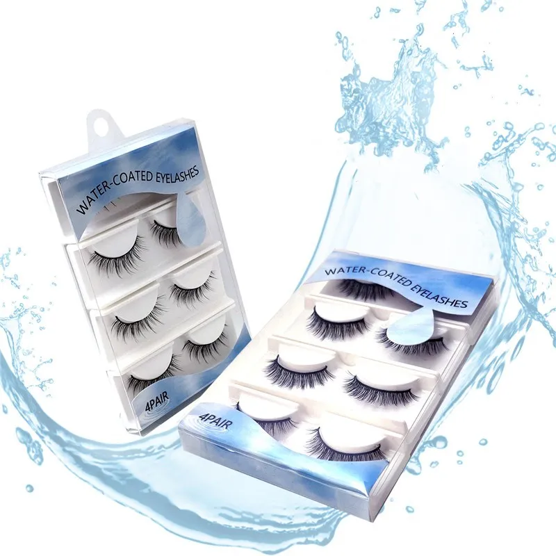 /Box Water Self Stick False Eyelashes For Alopecia Glue Free Self