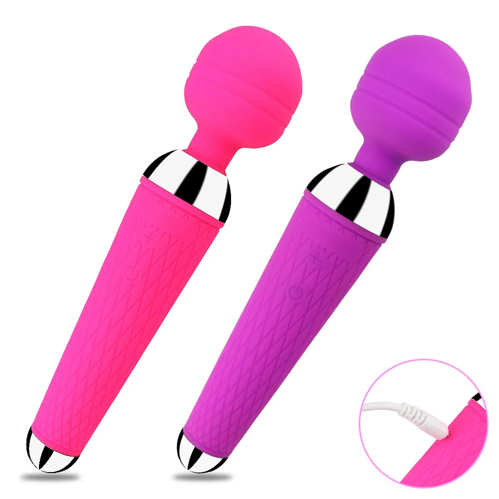 10 Speed Electric Personal Body Magic Wand Massager Female AV Stick Silicone Sexy Clit Vibrator Adult sex toys for Women
