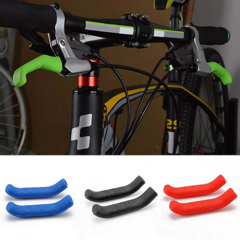 Cubierta de silicona para mango de freno de bicicleta, cubierta protectora  antideslizante para manillar de bicicleta de montaña, accesorios