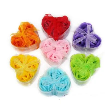 Rose Flower Petal Soap Bath Petals Soaps Heart Good Smell Wedding Gifts ...