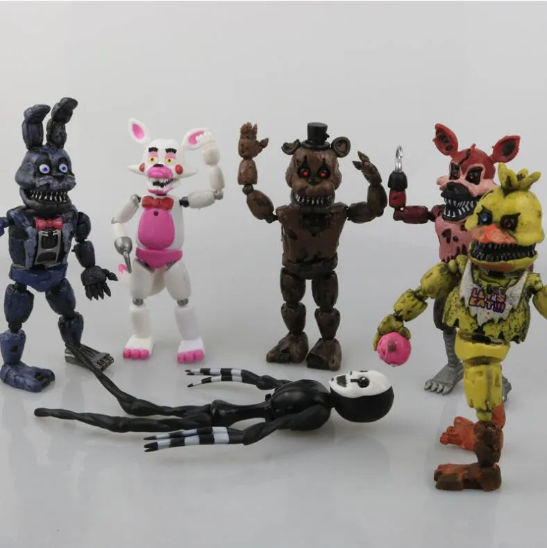 Cinco noites na figura articulada de Freddy, FNAF das meninas, brilha no  escuro, pontuação alta, 14 cm - AliExpress