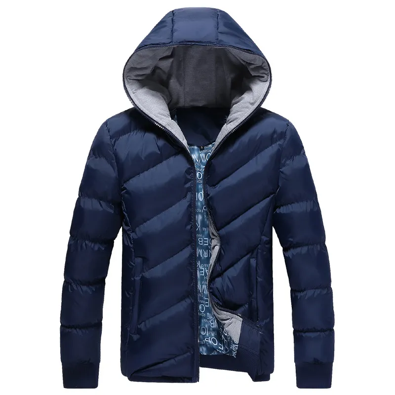 Dimusi vinter jacka män märke parka män kläder dragkedja bomull vadderade hooded tjocka quiltade jackor coat mens hoodies, ya339