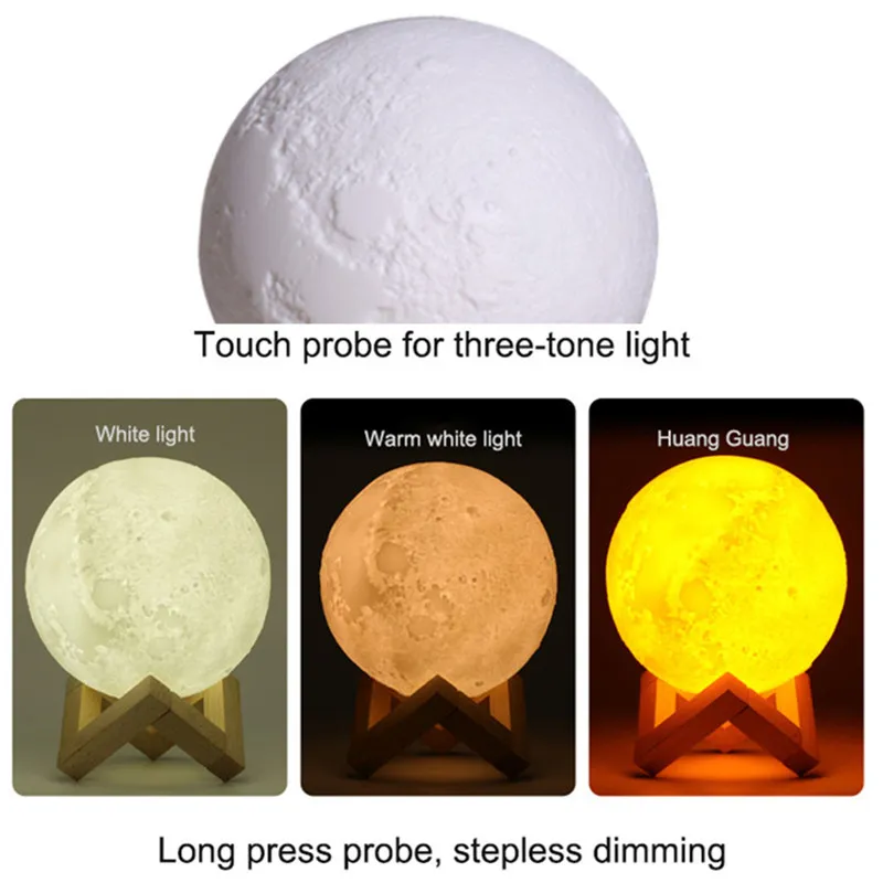 Umidificatore A Ultrasuoni Con Luce LED Luna – Diffusore Aromi Per Aromaterapia