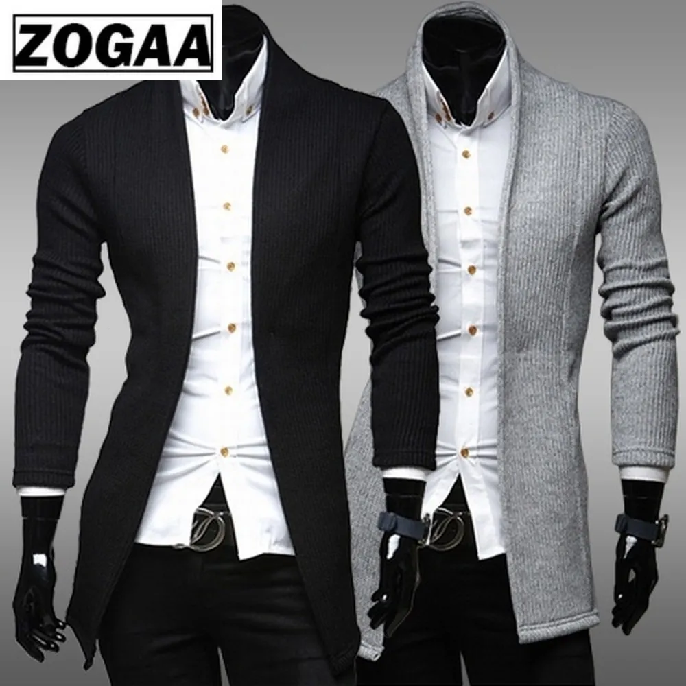 Zogaa Marque Hommes Chandails D'hiver Casual Simple Cardigan Chandail Pleine Longueur Slim Design De Mode Chandail Pour Homme Vêtements 2018 SH190822