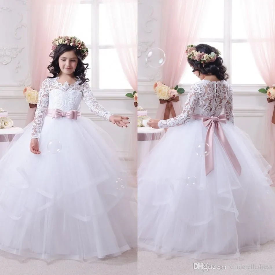 La principessa Colorful Appliques ricamo paillettes fiore ragazze abiti abito da ballo arabo partito abito da sposa per i bambini