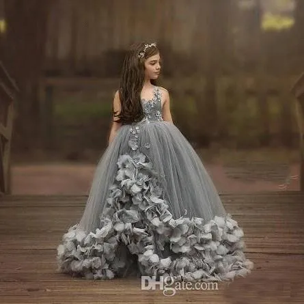 Quinceanera Flower Ball Gown Dress – TulleLux Bridal Crowns & Accessories