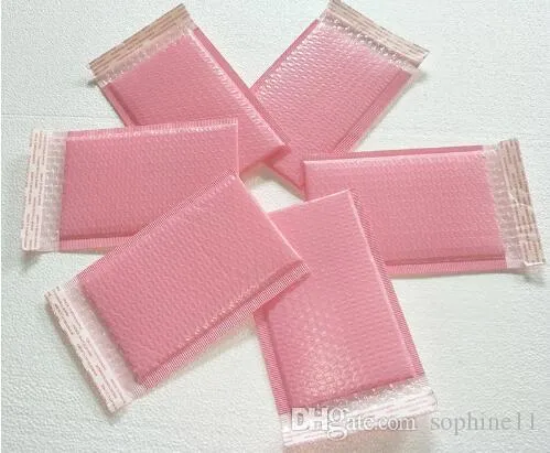 15x20 + 5 cm Espacial utilizável Poli Poly Bubble Mailer Envelopes Acolchoado Mailing Bag Auto Vedação Rosa Bolha Bolha Bolsa De Embalagem