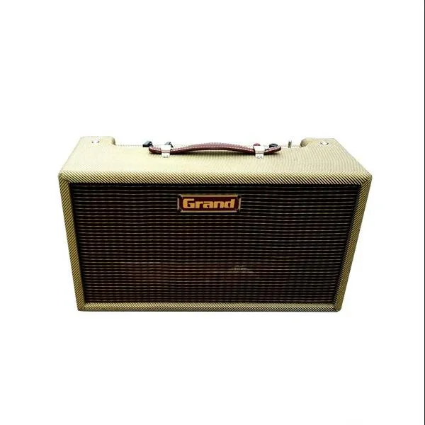 Grand Amp Vintage Reissue '63 Reverb Unit Tank Gitarrförstärkare med Tweed Grill Dwell, Mix, Tone Control