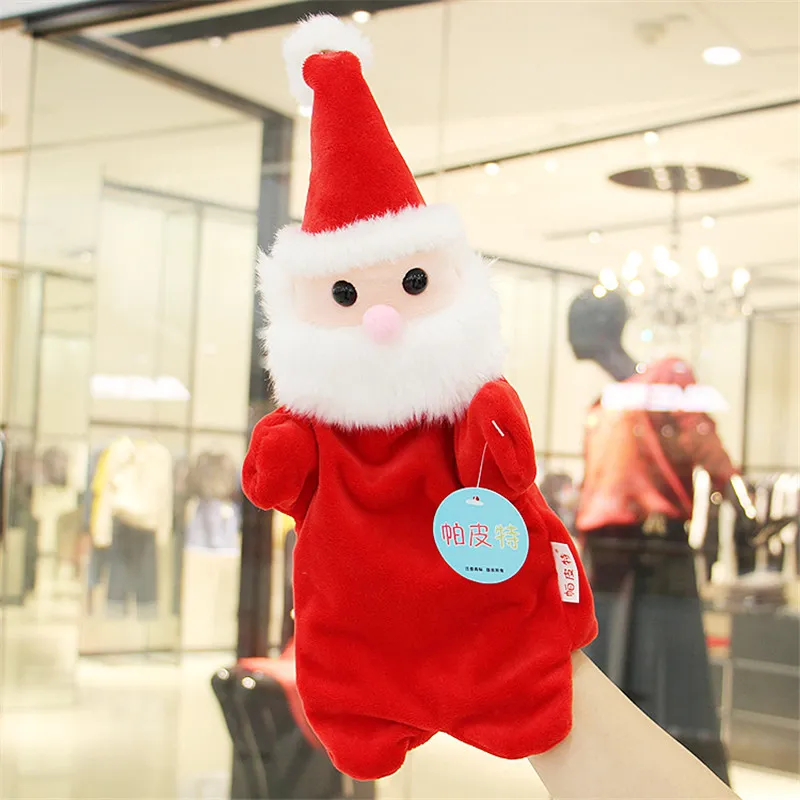 Comprar Marioneta de mano Sagit Plushible, marionetas navideñas, juguetes  de peluche suaves para niños y niñas, se adapta a manos pequeñas y grandes,  Papá Noel y muñeco de nieve