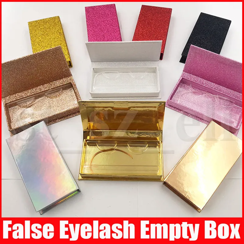 30 stili di scintillio del ciglio falso imballaggio box individuale falso 3D visone sferza Scatole Faux Cils Caso contenitore vuoto