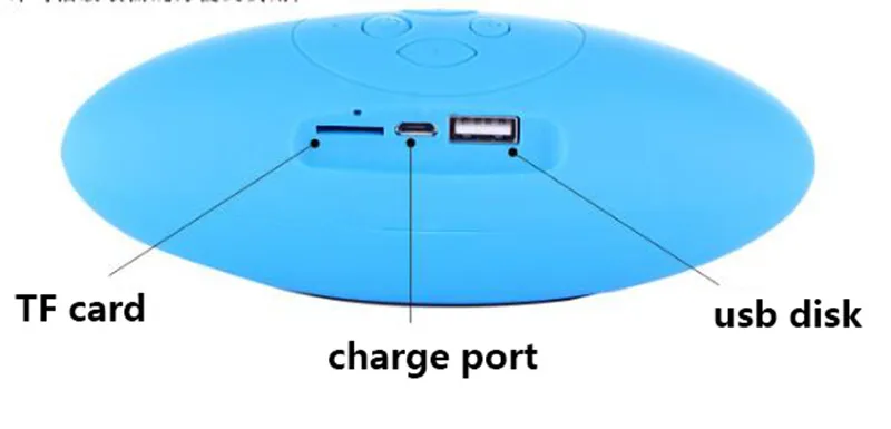Дешево Мини-футбольный регби портативный динамик беспроводной динамики Bluetooth-Bluetooth с микрофоном Subwoofer Stereo Sound Surport TF Card