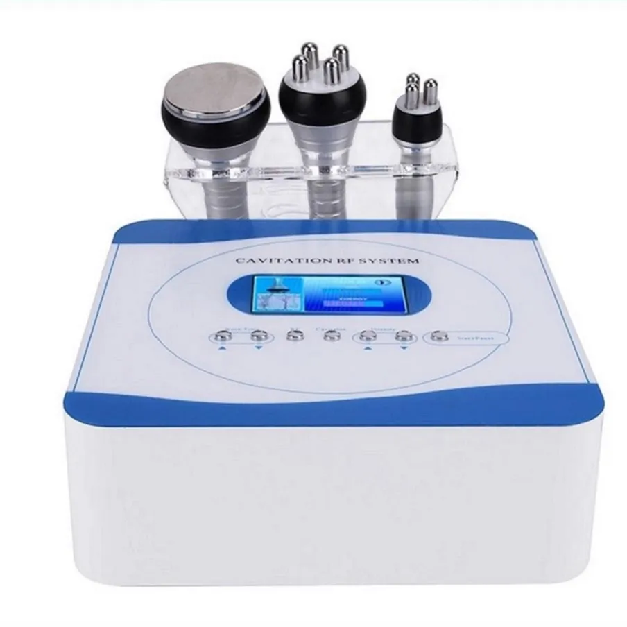 3 en 1 40K Ultrasons Cavitation Radio Fréquence Vide RF Cellulite Minceur Machine Poids Beauté Perte Équipement RF Peau