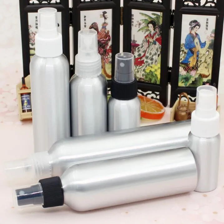 Garrafa de atomizador de pulverizador de alumínio 30ml-500ml névoa frascos recarregáveis ​​frascos de metal vazio garrafa de perfume garrafas de embalagem cosméticos GGA3467-1