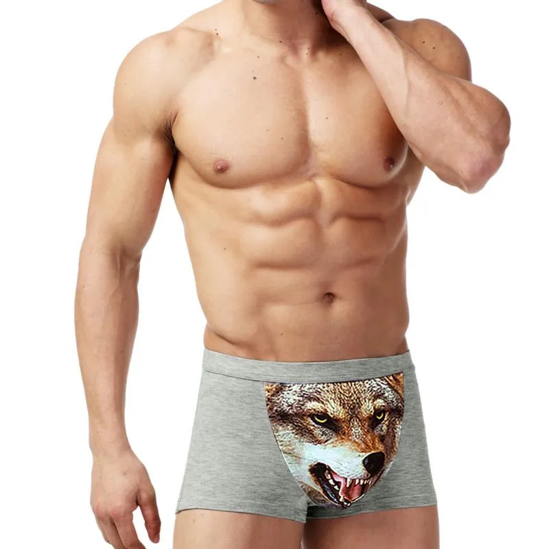 Men's Ball Pouch Male Underwear Boxer Briefs with Elephant Nose