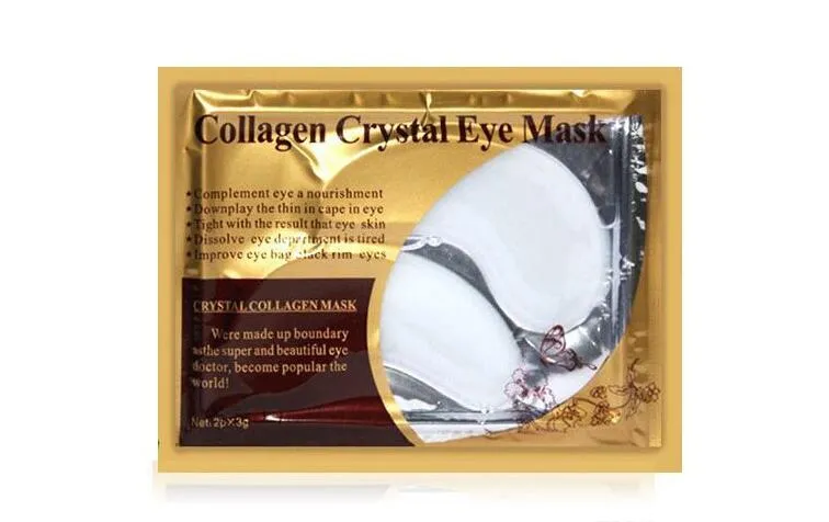 Masque pour les yeux en cristal de collagène, maquillage amélioré, sac pour les yeux, bord noir, soins de la peau, cosmétiques, livraison directe