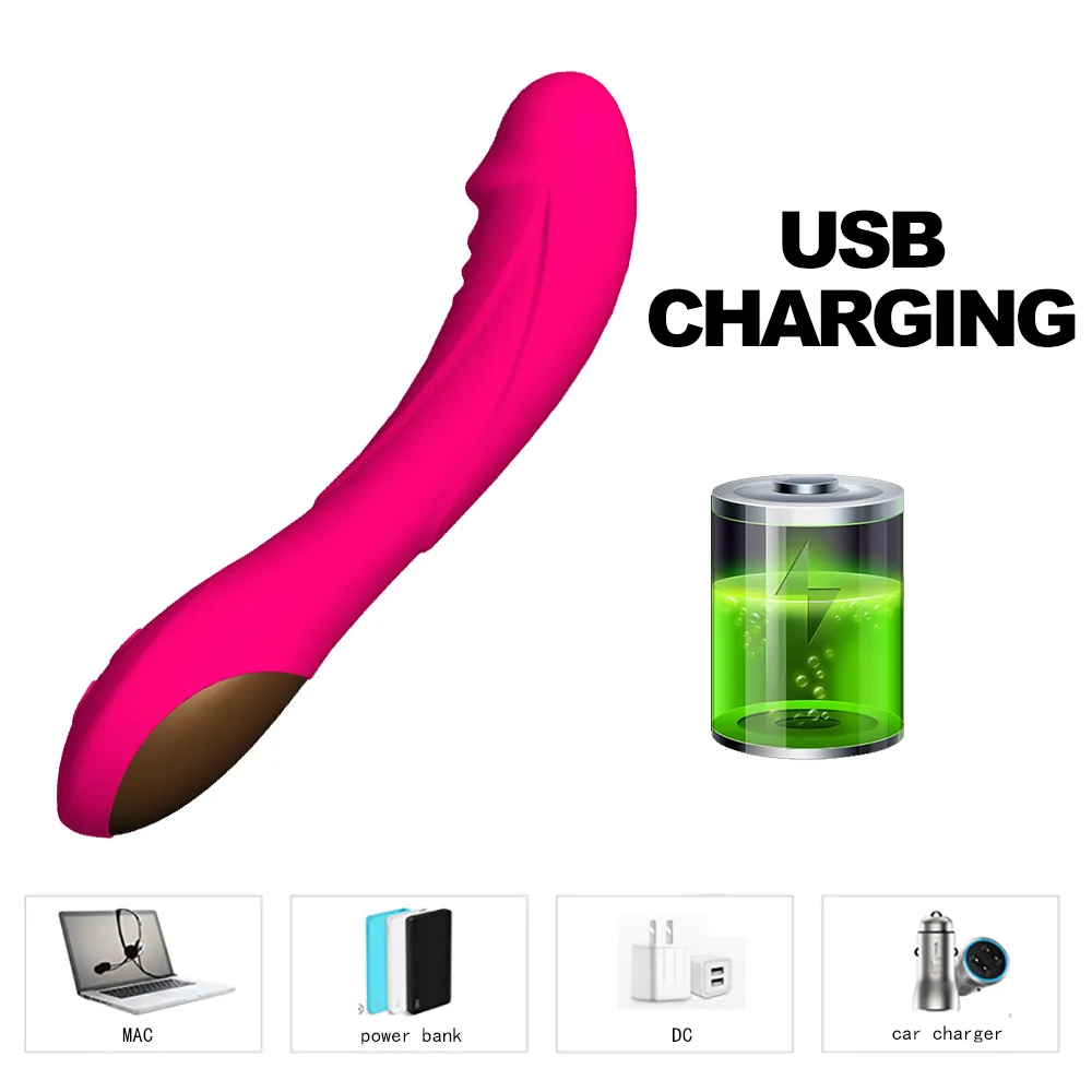 2020 best seller USB recharge 12 speed massage vibrator dildo for female women sex toys