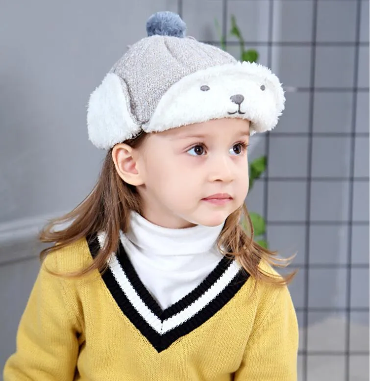 Bonnet d'hiver pour enfant - Chaud et doux - Polaire thermique - Bonnet  d'hiver - Bonnet de ski - Bonnet en polaire - Cache-oreilles - Pour enfant  de 2 à 6 ans