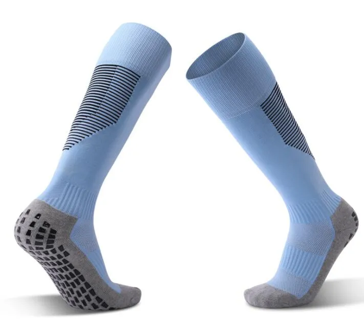 Top Dispensação anti-derrapante meias de futebol engrossar toalha na altura do joelho inferior meias confortáveis ​​meias respirável Futebol yakuda aptidão reta