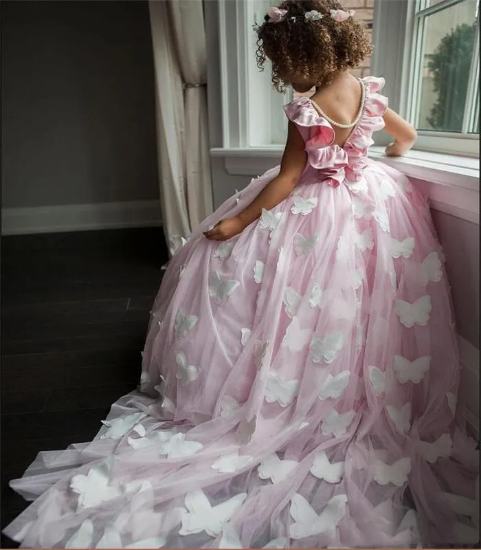 Flower girl puffy dress sale