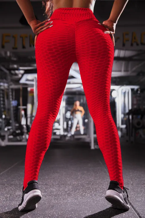 Fashion Women High Waisted Skinny Fitness Sport Leggings with