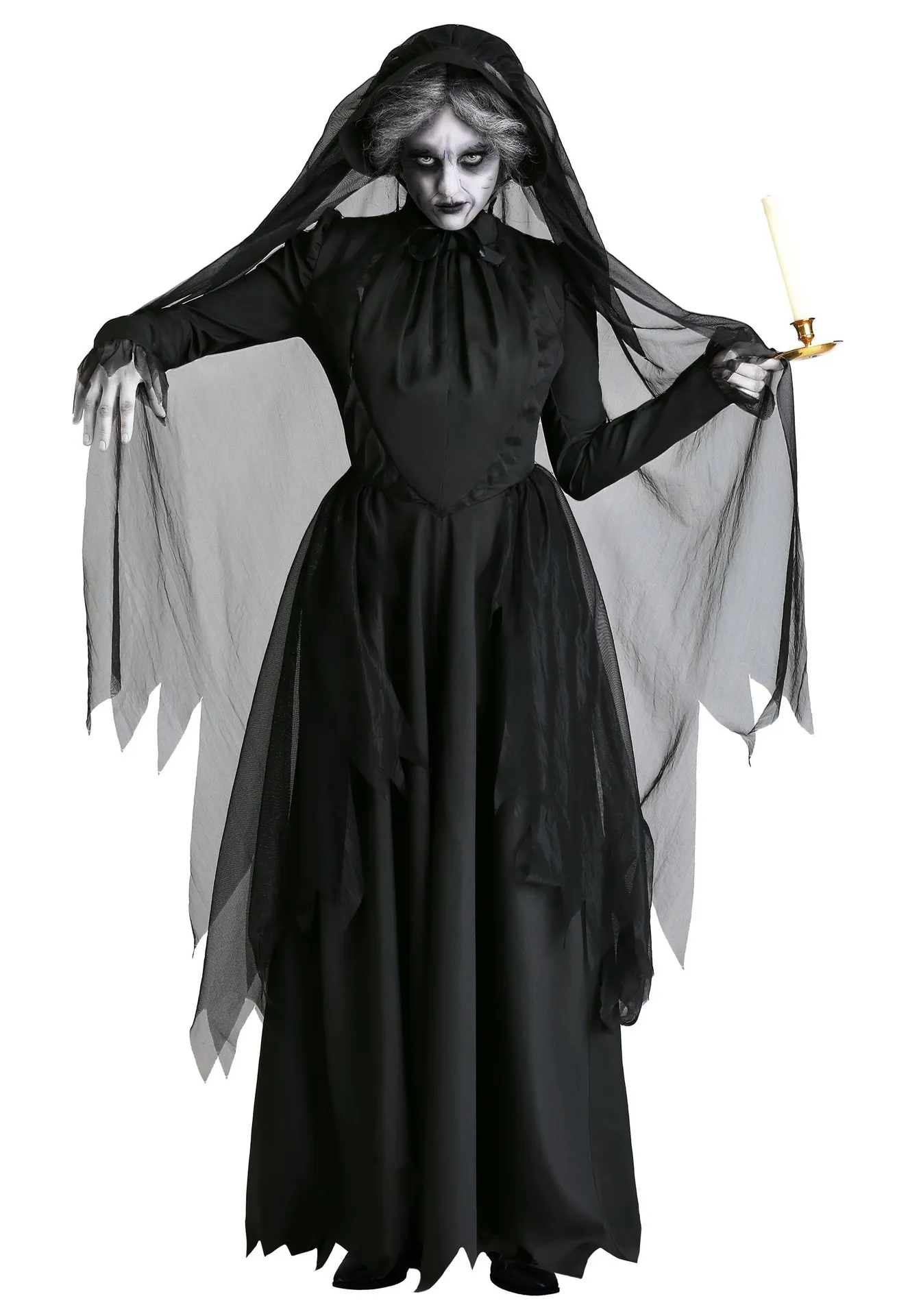 La Maledizione Del Costume Da Donna Piangente, Costume Da Cosplay Di  Halloween Della Sposa Fantasma Femminile, Nero, Taglia Unica Da 43,17 € |  DHgate, image size:1344x1920