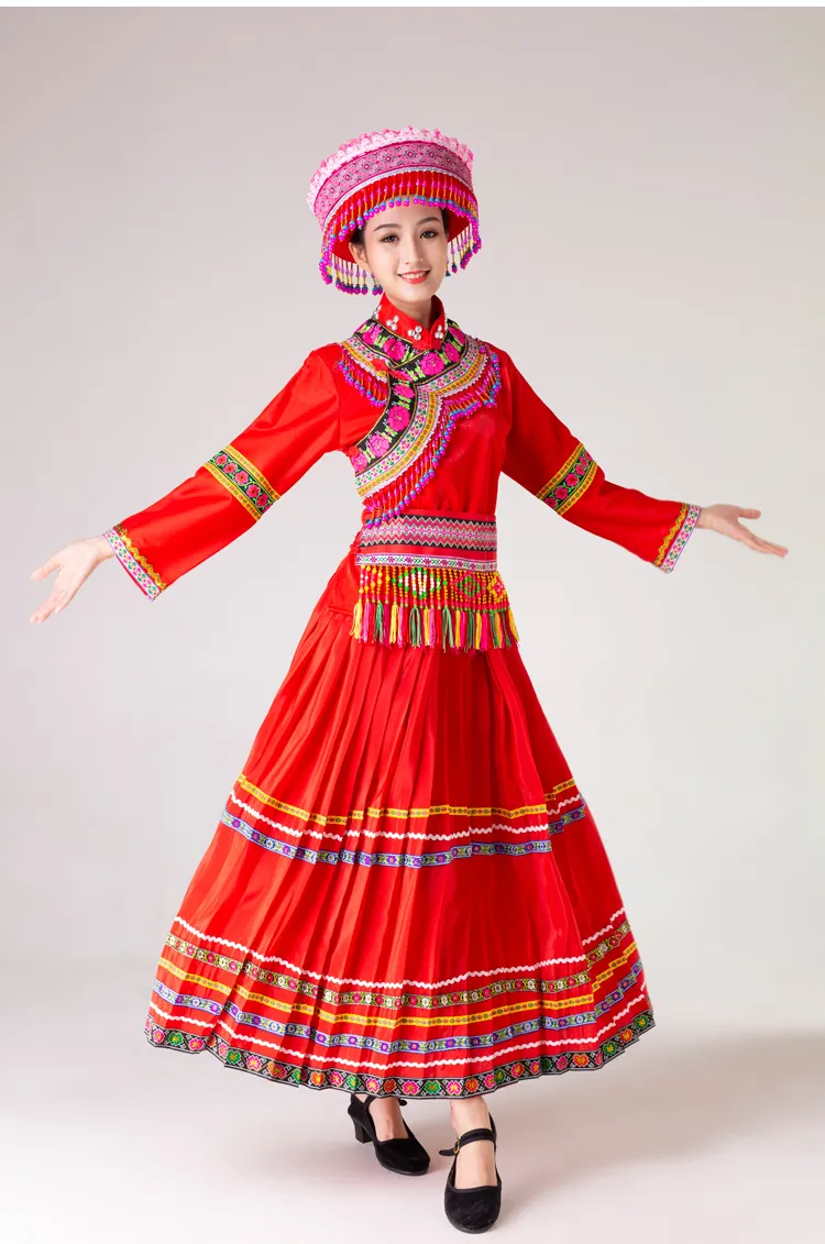 chinese dress ladies Hmong Txaij Green (36
