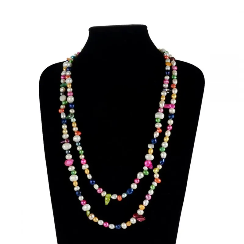Collier Multicolore Perles De Culture Tahiti Et Perles D'eau Douce - Argent 925, Neuf Avec étiquettes