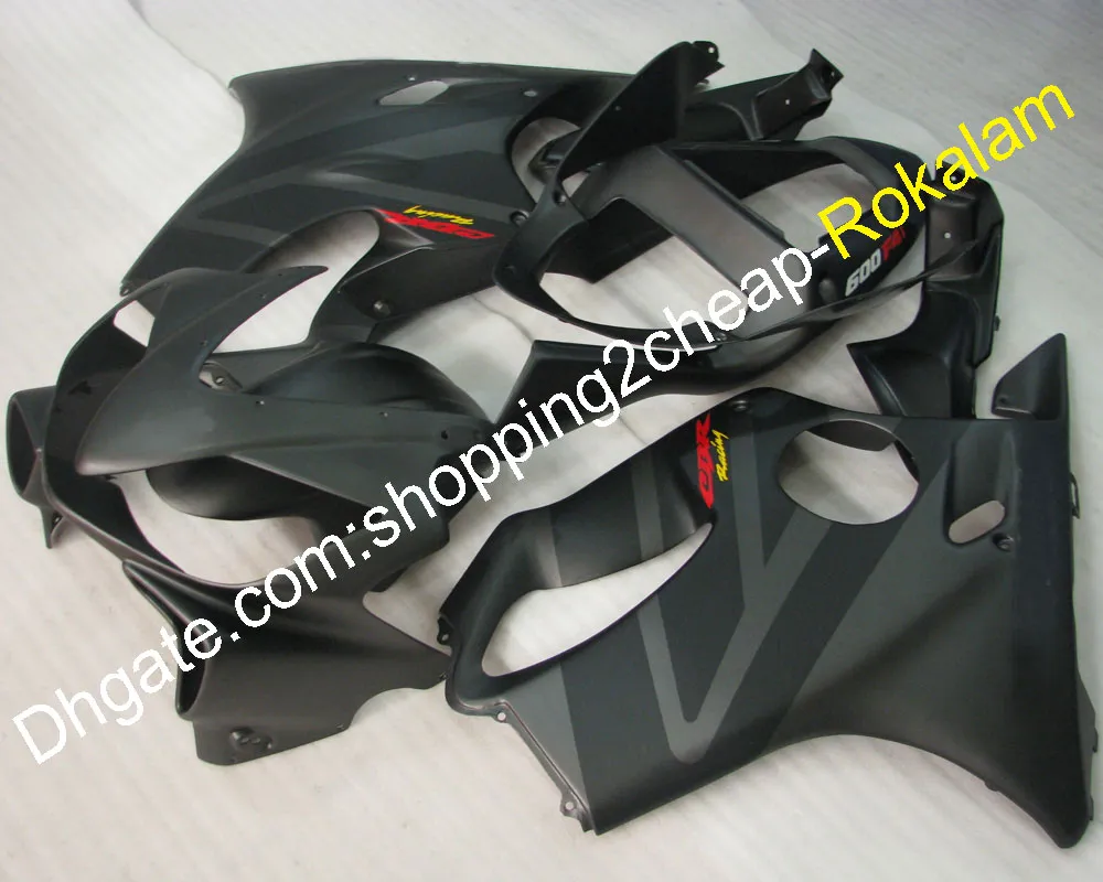 Moto Dopasowanie dla HONDA CBR600 F4I 2001 2002 2003 01 02 03 CBR 600F4i Matte Czarne części ciała części obróbki (formowanie wtryskowe)