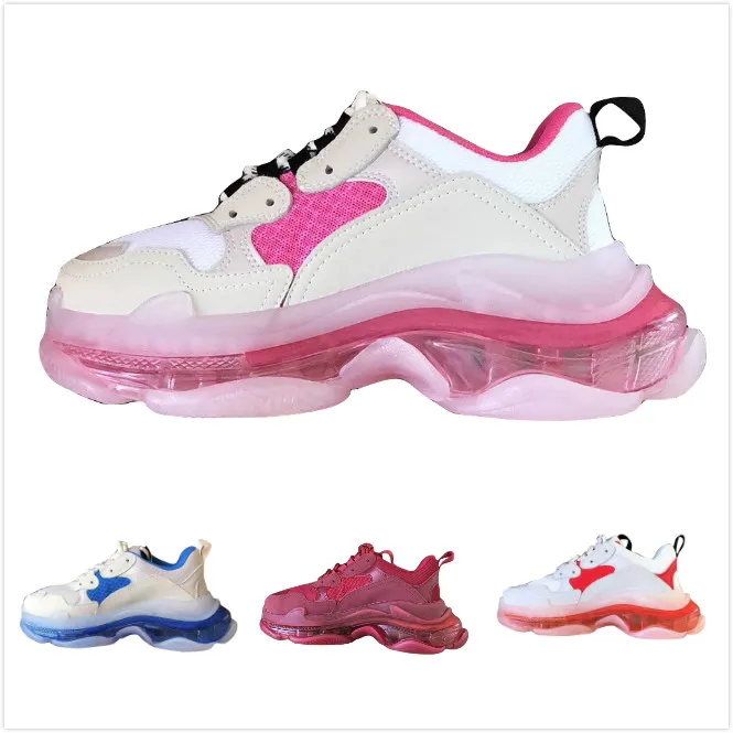 Bulk Paris Luxury Triple S Dad Shoes Unisex Designer Sneakers In Black Pink Cream Yellow And Red Affordable Fashion Mens Pink Casual Shoes For Men And Women From Qiuhai 124.36 DHgate.Com