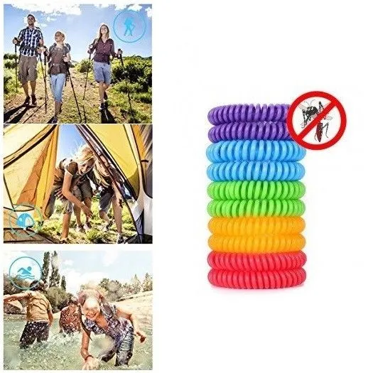 2019 Anti Mosquito Repellent Armbanden Multicolor Pest Control Bracelets Insect Protection Camping Outdoor Volwassenen Kinderen YD0278