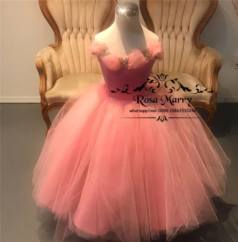 2020 Princess Pink Pageant Dress with Crystal Embellishments - Perfect for Birthday Parties, Proms, and Special Occasions Party Supply for Toddlers