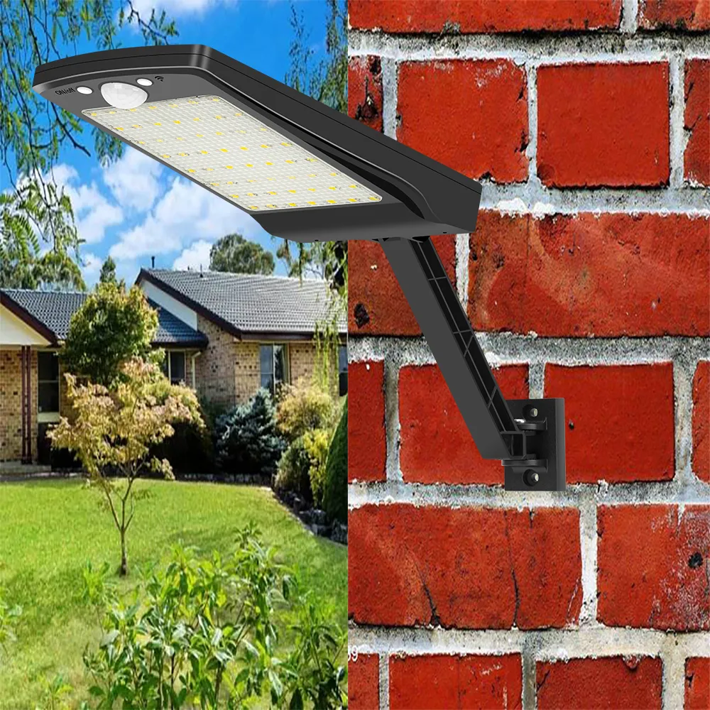 800LM 48 LED's Solar Security Lighting voor Outdoor Garden Street Wall Yard Flood Light Light met Adustable Angle