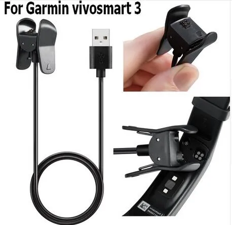 vivosmart 3 charger pawaca USB充電ケーブルデータクレードルクリップ充電ドックGarminvivosmart3フィットネスウォッチ