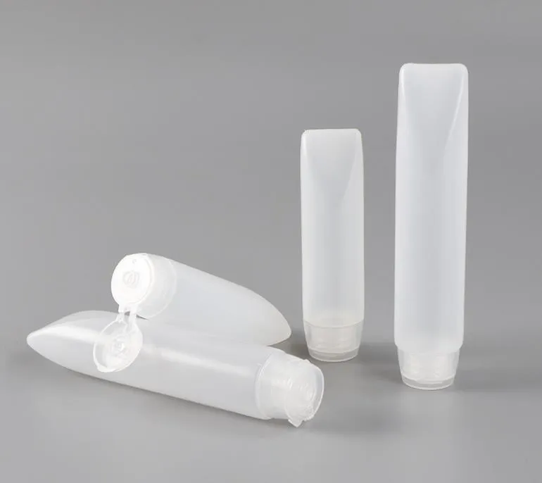 30 ml 50 ml transparenter weicher Lotions-Kosmetiktubenbehälter, Squeeze-Plastikflasche, Reiseshampoo-Tubenverpackung SN01