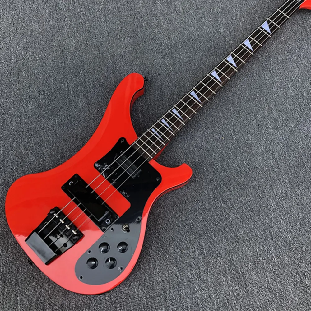 RIC 4 String Electric Red Bass Guitar With Red 4003 Finish