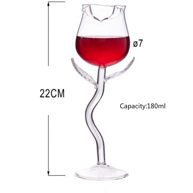 Crooked Flower Wine Glass