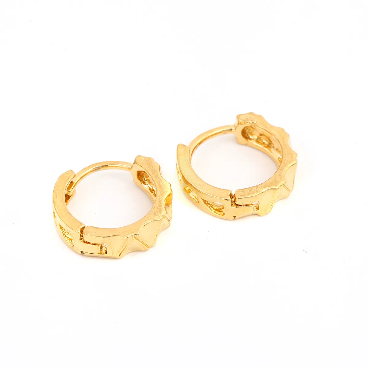 Damen Mode Einfache Ohrringe Gold Farbe Kupfer Mental Mode Ohrringe Für Frauen Geschenk