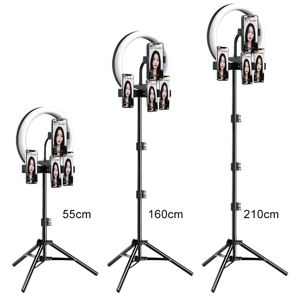 M26 10 inch LED Selfie Ring Lighting with Tripod Stand for Live Stream Youtube Tiktok Vlog Dimmable LED Camera Beauty Ringlight