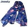 Partihandel-Kvinnor Neckerchief Scarfs Vinter Höst Kvinna Scarf 6 Färgtecknad Owl Print Scarves Partihandel Ny Hot Kvinna Hijab Gratis Frakt