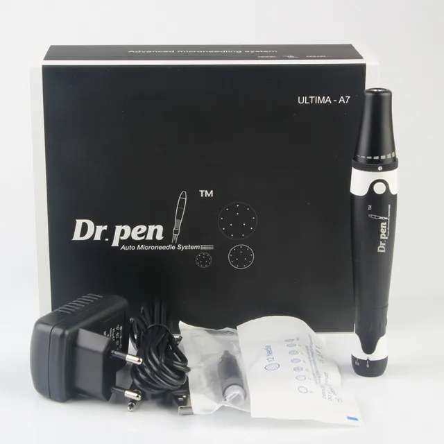 Nieuwste Ultima A7 Dr.Pen Auto Microneedle System Elektrische Bedrade Dermapen Derma Roller Huidverzorging Acne Removal Wenkbrauw Eyeliner Lip Liner